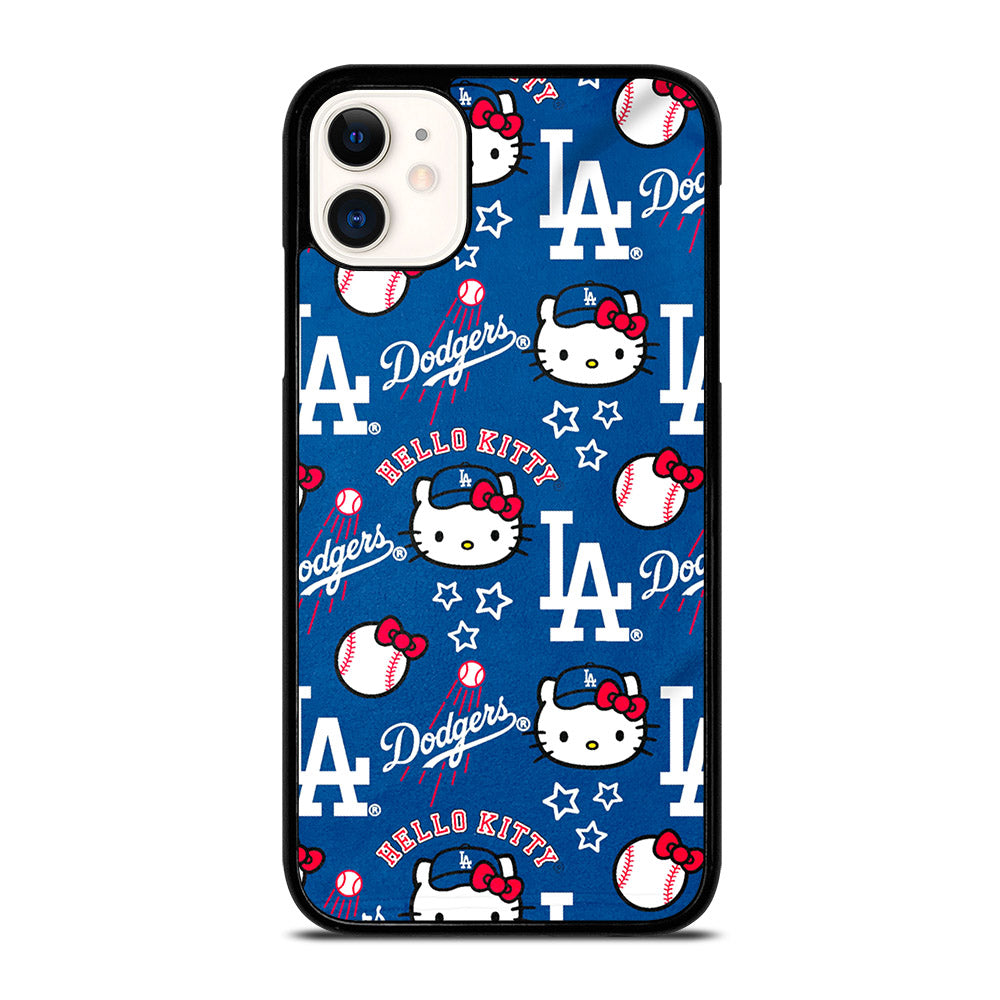 LA DODGERS HELLO KITTY PATTERN iPhone 11 Case Cover