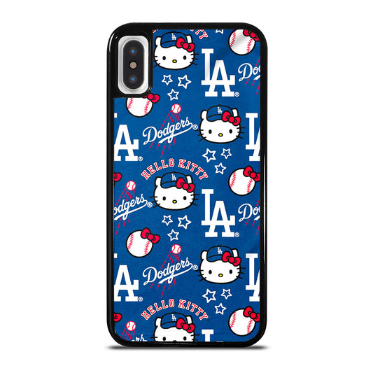 LA DODGERS HELLO KITTY PATTERN iPhone X / XS Case Cover