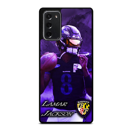 LAMAR JACKSON RAVENS FOOTBALL 1 Samsung Galaxy Note 20 Case Cover