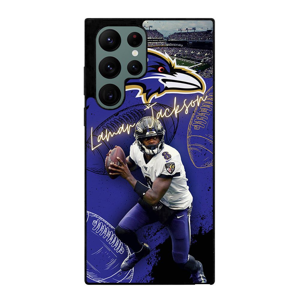 LAMAR JACKSON RAVENS FOOTBALL 3 Samsung Galaxy S22 Ultra Case Cover