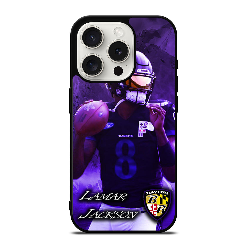 LAMAR JACKSON RAVENS FOOTBALL 1 iPhone 15 Pro Case Cover