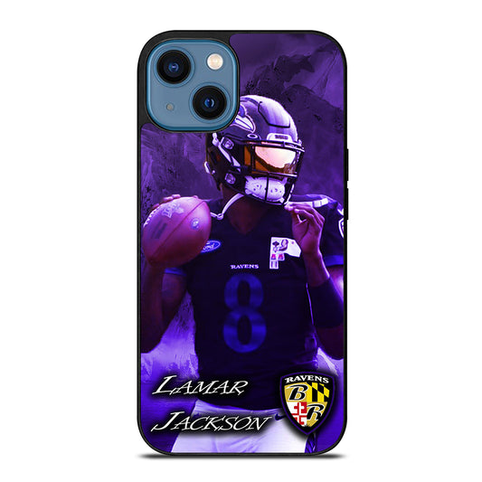 LAMAR JACKSON RAVENS FOOTBALL 1 iPhone 14 Case Cover