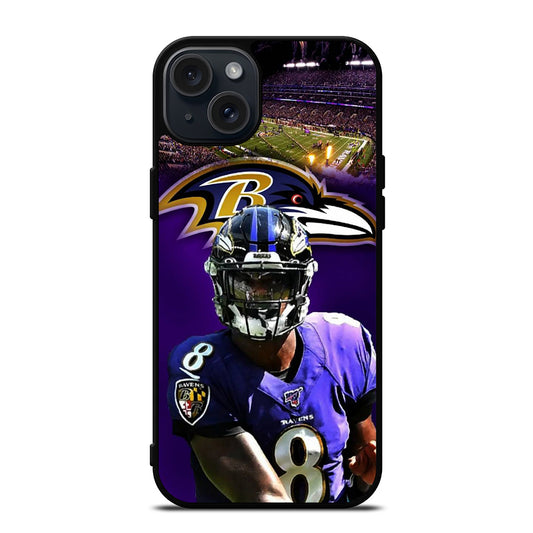 LAMAR JACKSON RAVENS FOOTBALL 2 iPhone 15 Plus Case Cover