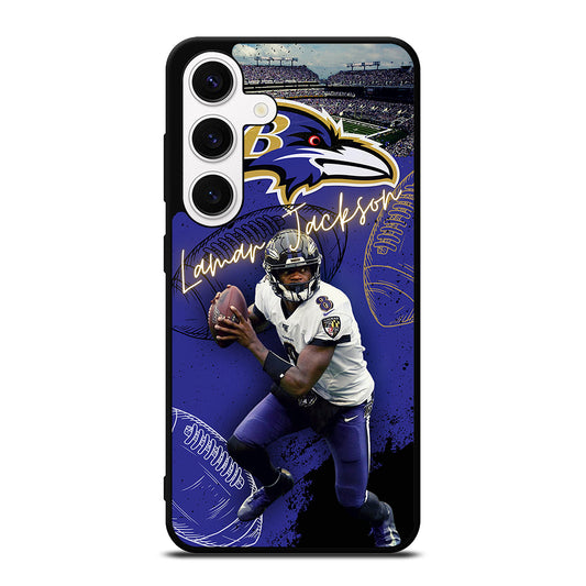 LAMAR JACKSON RAVENS FOOTBALL 3 Samsung Galaxy S24 Case Cover