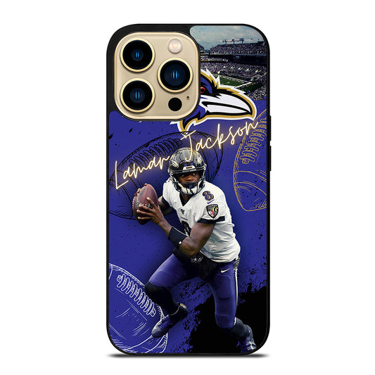 LAMAR JACKSON RAVENS FOOTBALL 3 iPhone 14 Pro Max Case Cover