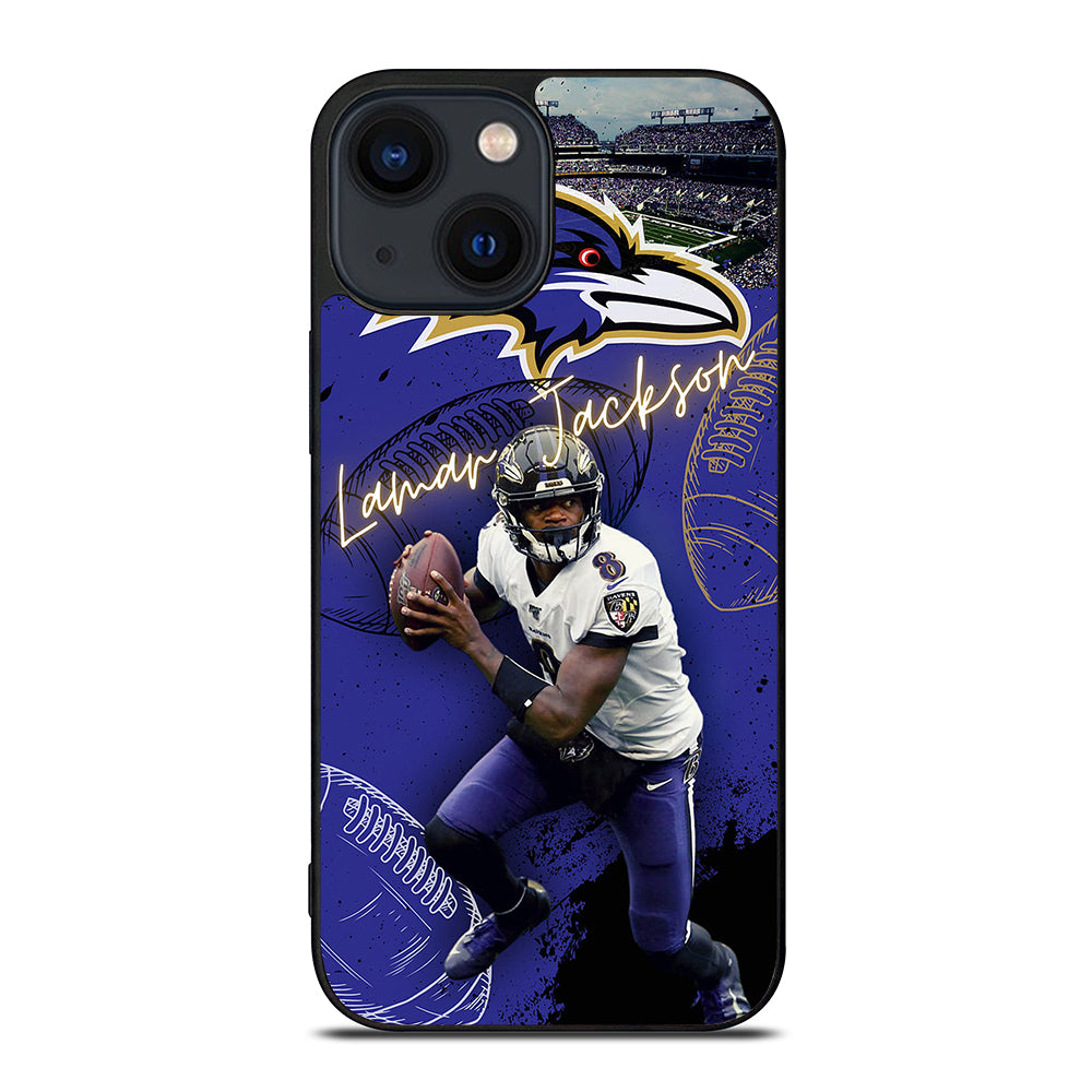 LAMAR JACKSON RAVENS FOOTBALL 3 iPhone 14 Plus Case Cover