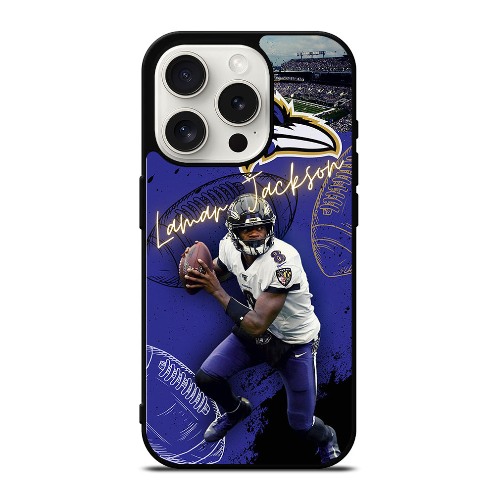 LAMAR JACKSON RAVENS FOOTBALL 3 iPhone 15 Pro Case Cover