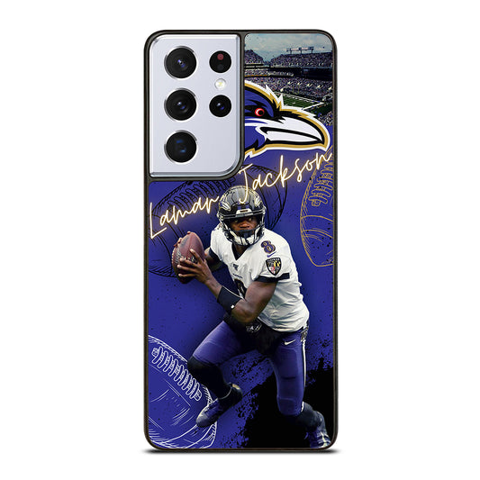 LAMAR JACKSON RAVENS FOOTBALL 3 Samsung Galaxy S21 Ultra Case Cover