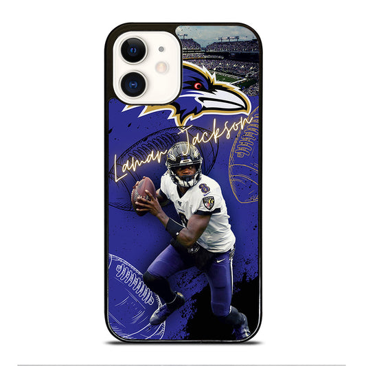 LAMAR JACKSON RAVENS FOOTBALL 3 iPhone 12 Case Cover