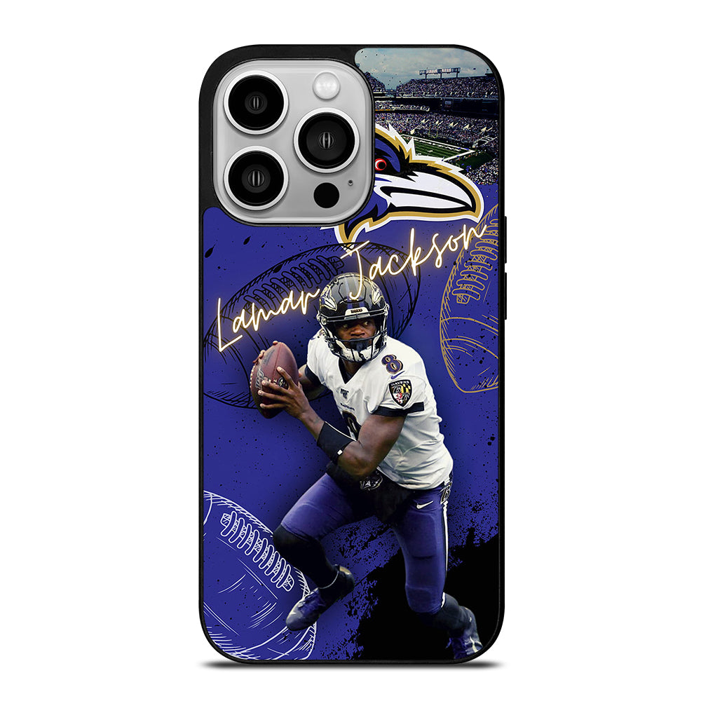 LAMAR JACKSON RAVENS FOOTBALL 3 iPhone 14 Pro Case Cover