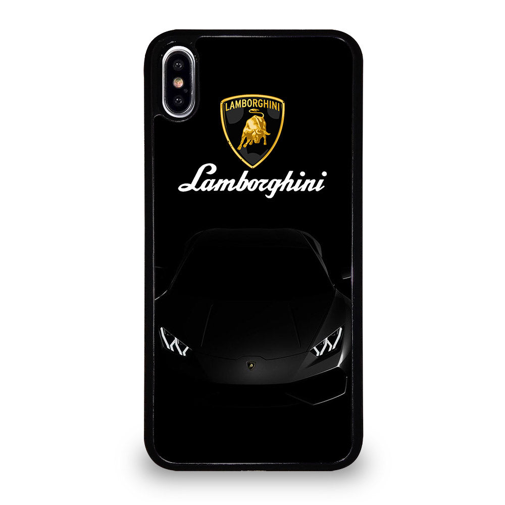 LAMBORGHINI BLACK CAR iPhone XS Max Case Cover