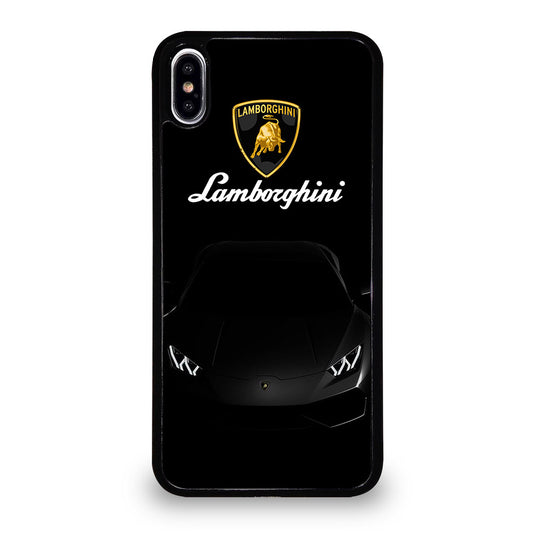 LAMBORGHINI BLACK CAR iPhone XS Max Case Cover
