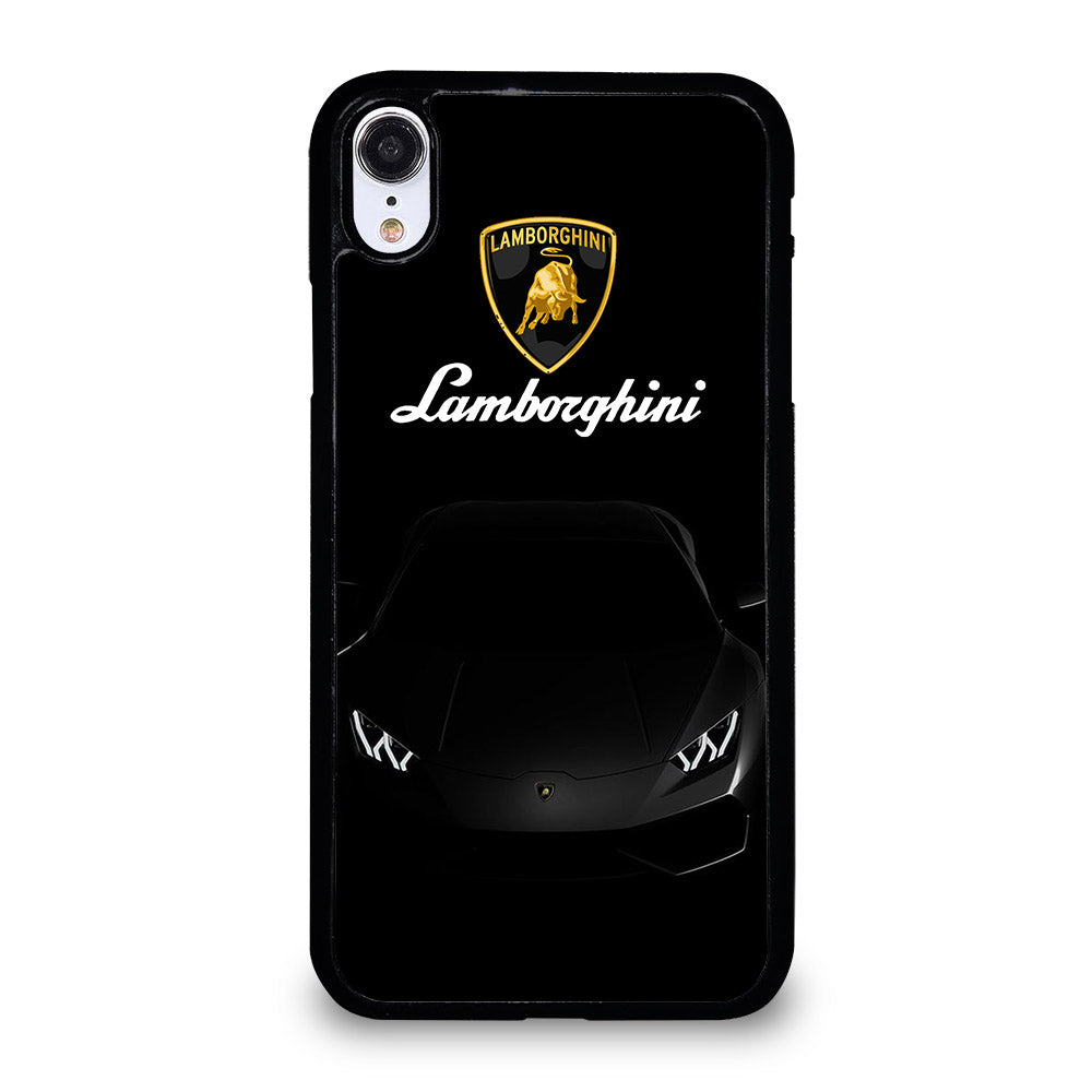 LAMBORGHINI BLACK CAR iPhone XR Case Cover