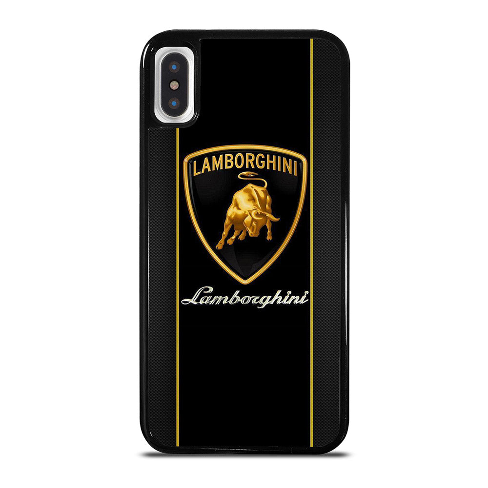 LAMBORGHINI STRIPE BLACK iPhone X / XS Case Cover