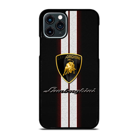 LAMBORGHINI WHITE STRIPE LOGO iPhone 11 Pro Case Cover