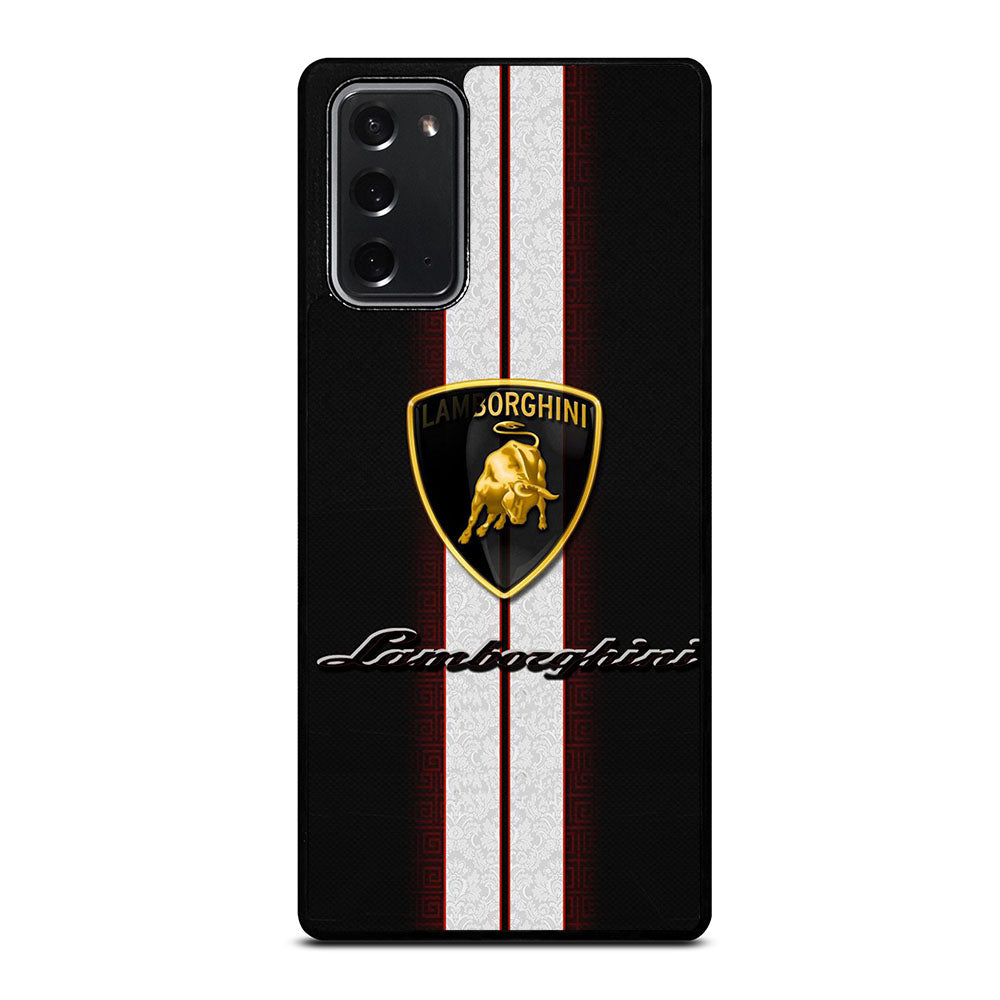 LAMBORGHINI WHITE STRIPE LOGO Samsung Galaxy Note 20 Case Cover