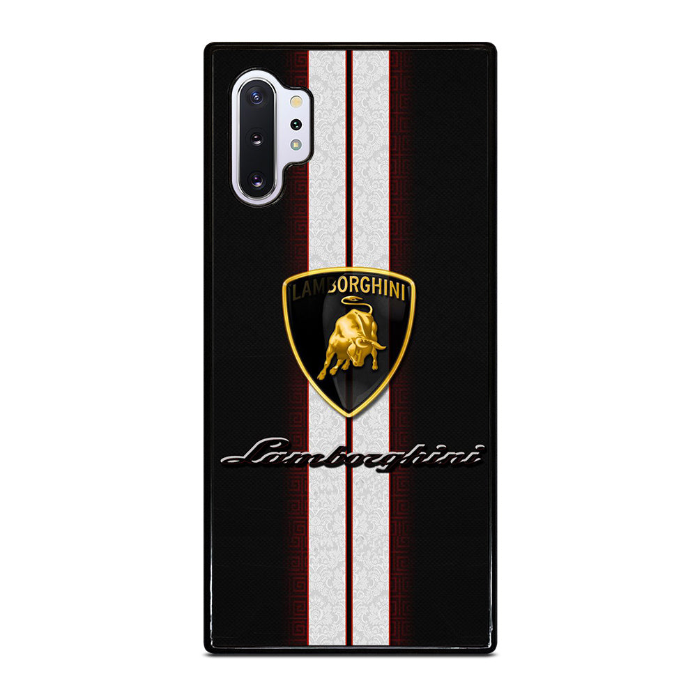 LAMBORGHINI WHITE STRIPE LOGO Samsung Galaxy Note 10 Plus Case Cover