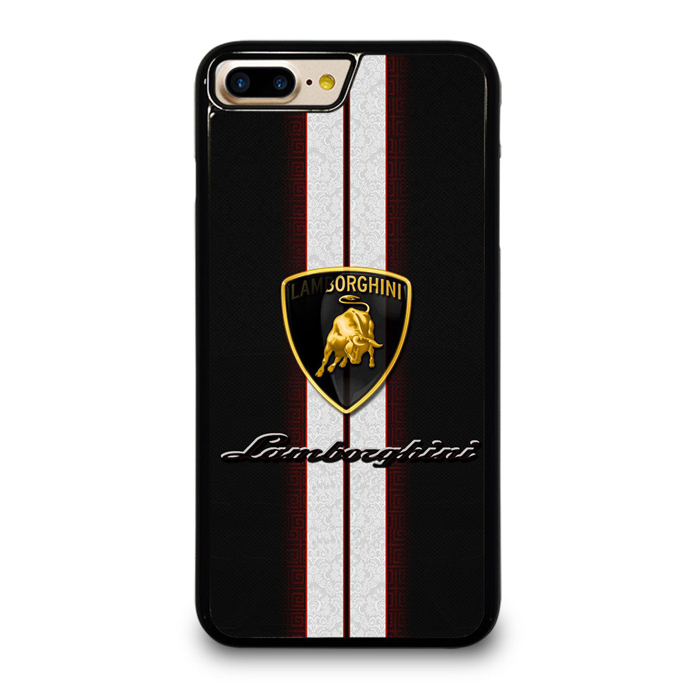 LAMBORGHINI WHITE STRIPE LOGO iPhone 7 / 8 Plus Case Cover