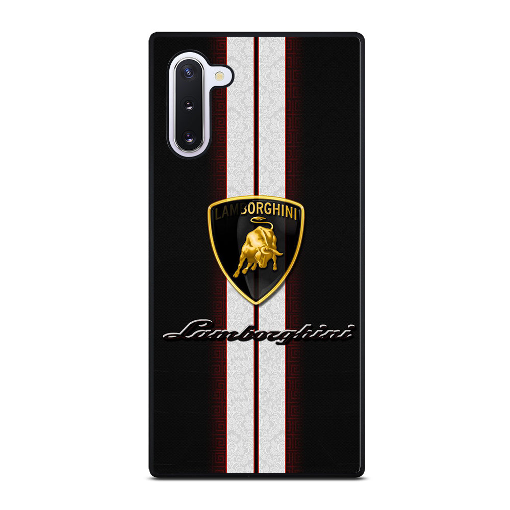 LAMBORGHINI WHITE STRIPE LOGO Samsung Galaxy Note 10 Case Cover