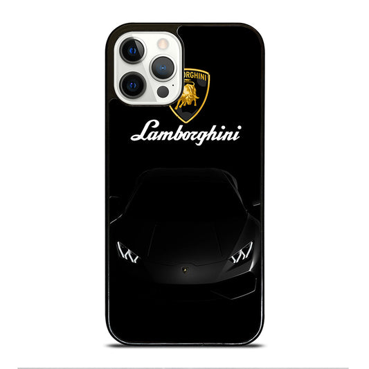 LAMBORGHINI BLACK CAR iPhone 12 Pro Case Cover