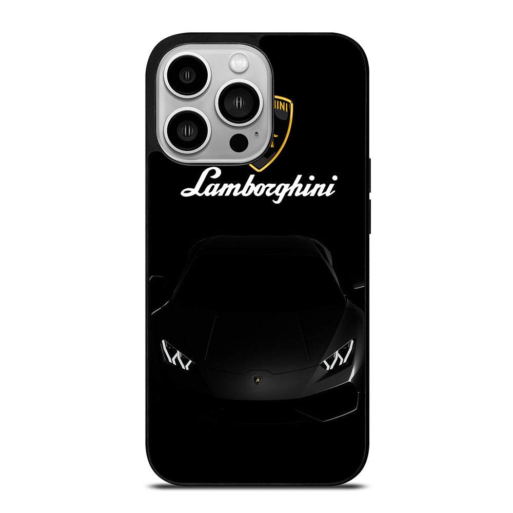 LAMBORGHINI BLACK CAR iPhone 14 Pro Case Cover