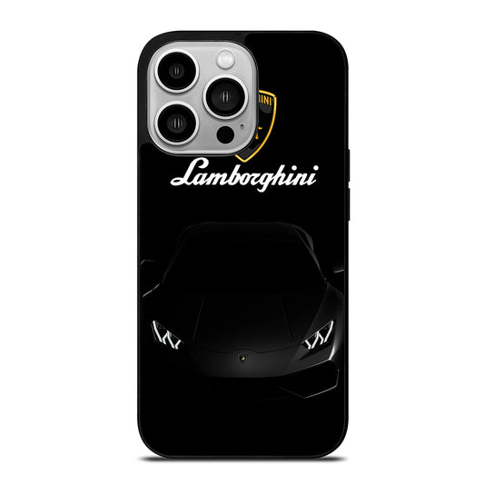 LAMBORGHINI BLACK CAR iPhone 14 Pro Case Cover
