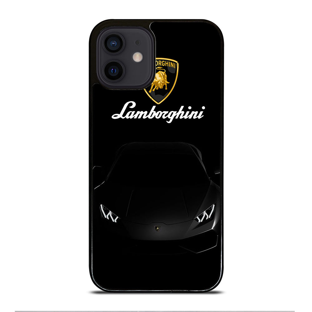 LAMBORGHINI BLACK CAR iPhone 12 Mini Case Cover