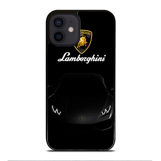 LAMBORGHINI BLACK CAR iPhone 12 Mini Case Cover
