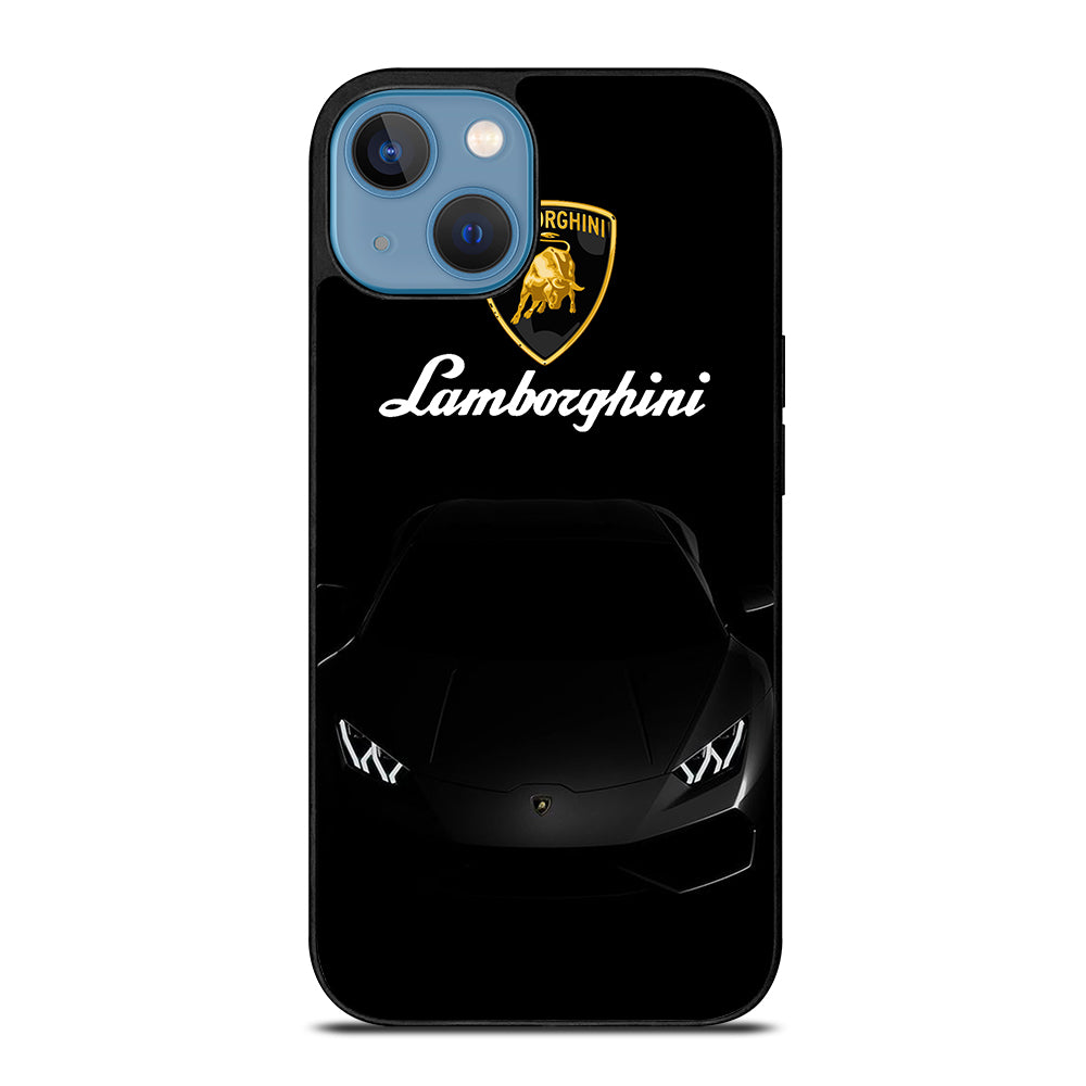 LAMBORGHINI BLACK CAR iPhone 13 Case Cover