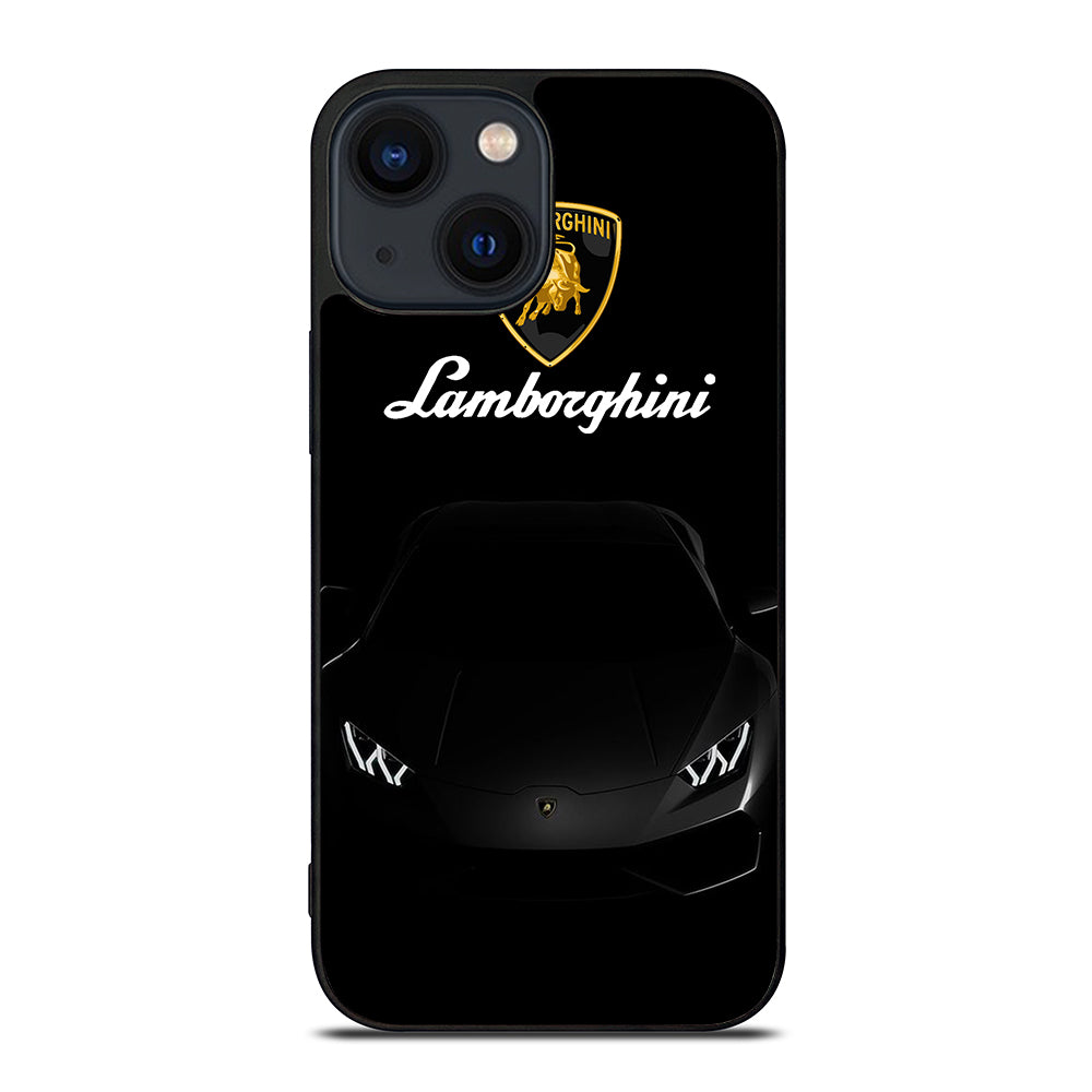 LAMBORGHINI BLACK CAR iPhone 14 Plus Case Cover