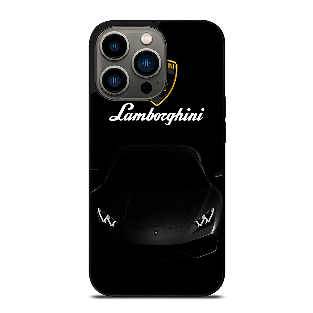 LAMBORGHINI BLACK CAR iPhone 13 Pro Case Cover