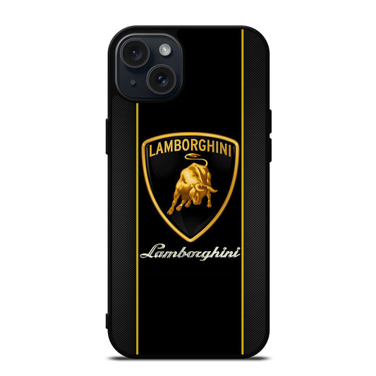 LAMBORGHINI CARBON LOGO iPhone 15 Plus Case Cover