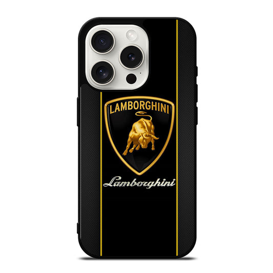 LAMBORGHINI CARBON LOGO iPhone 15 Pro Case Cover