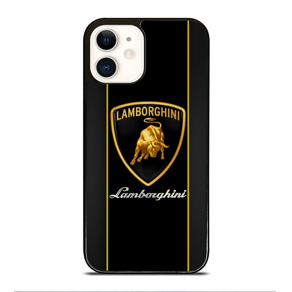 LAMBORGHINI CARBON LOGO iPhone 12 Case Cover