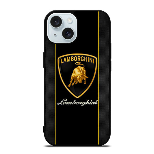 LAMBORGHINI CARBON LOGO iPhone 15 Case Cover