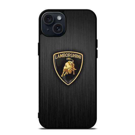 LAMBORGHINI METAL LOGO iPhone 15 Plus Case Cover
