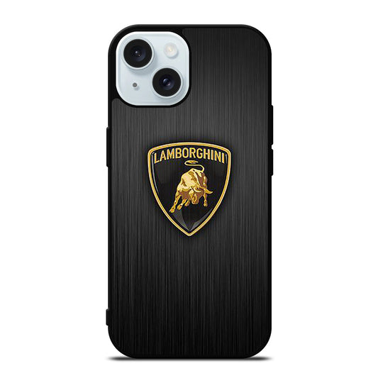 LAMBORGHINI METAL LOGO iPhone 15 Case Cover