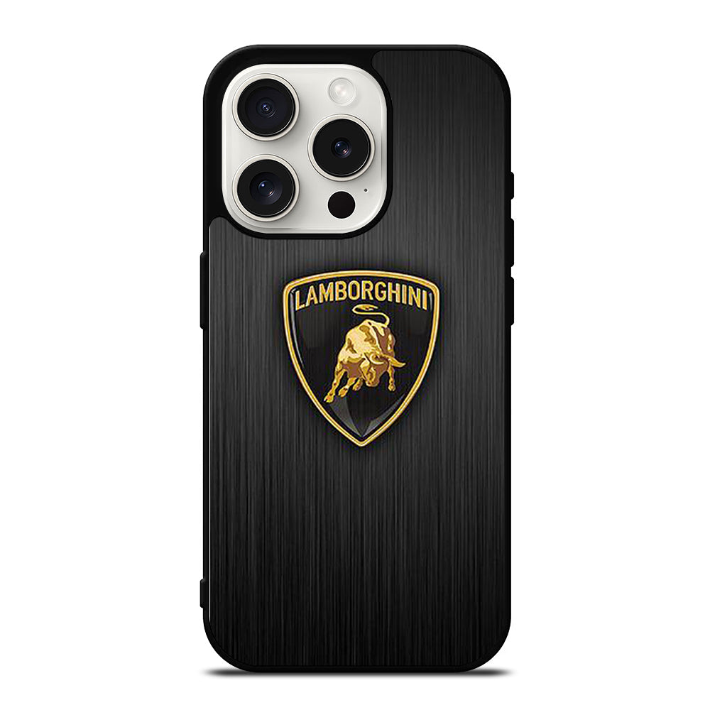 LAMBORGHINI METAL LOGO iPhone 15 Pro Case Cover
