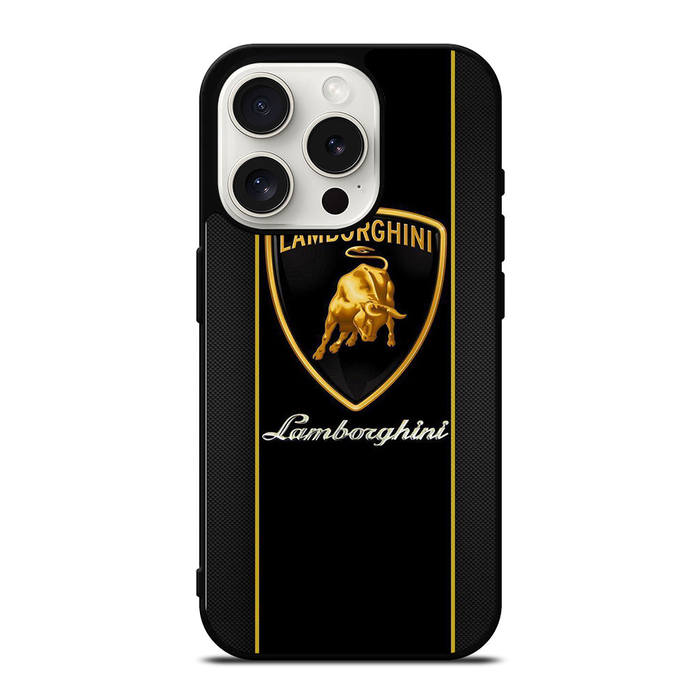 LAMBORGHINI STRIPE BLACK iPhone 15 Pro Case Cover