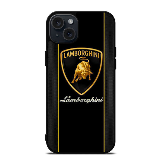 LAMBORGHINI STRIPE BLACK iPhone 15 Plus Case Cover