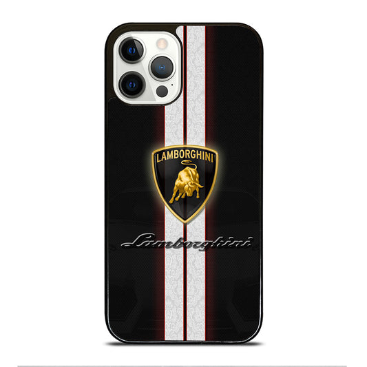 LAMBORGHINI STRIPE LOGO iPhone 12 Pro Case Cover