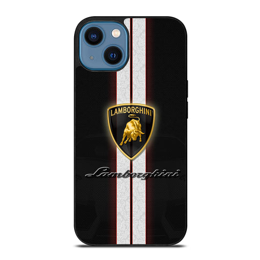 LAMBORGHINI STRIPE LOGO iPhone 14 Case Cover