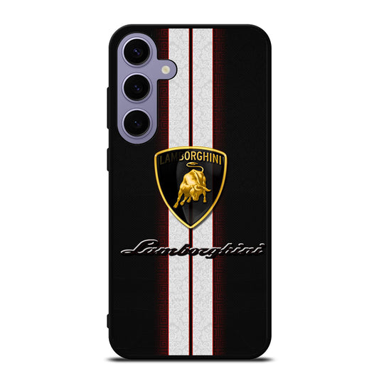 LAMBORGHINI WHITE STRIPE LOGO Samsung Galaxy S24 Plus Case Cover