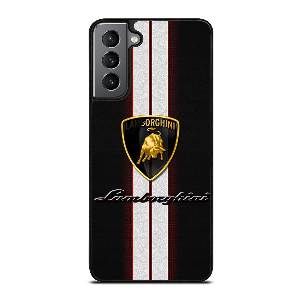 LAMBORGHINI WHITE STRIPE LOGO Samsung Galaxy S21 Plus Case Cover