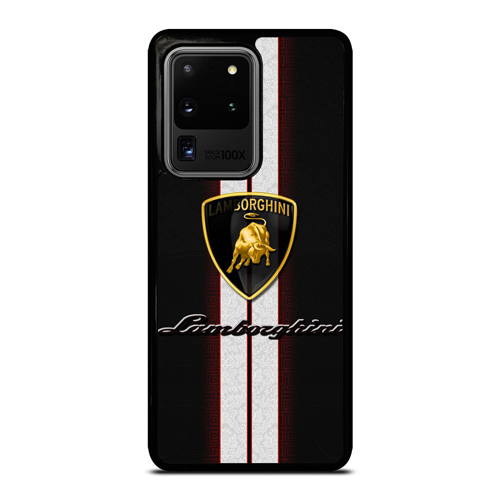 LAMBORGHINI WHITE STRIPE LOGO Samsung Galaxy S20 Ultra Case Cover