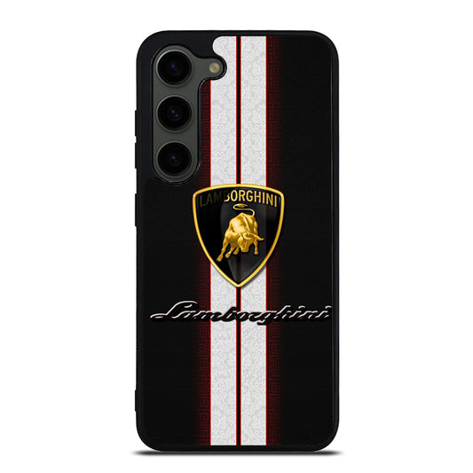 LAMBORGHINI WHITE STRIPE LOGO Samsung Galaxy S23 Plus Case Cover
