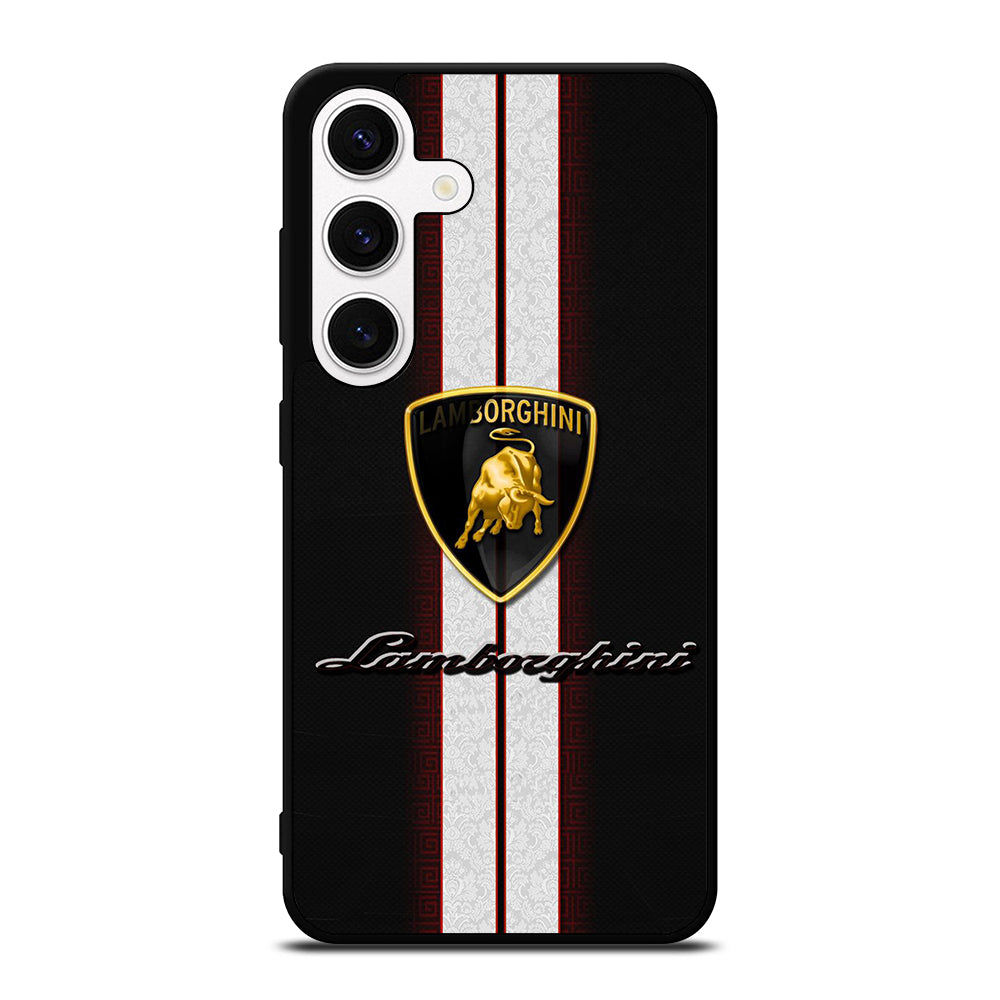 LAMBORGHINI WHITE STRIPE LOGO Samsung Galaxy S24 Case Cover