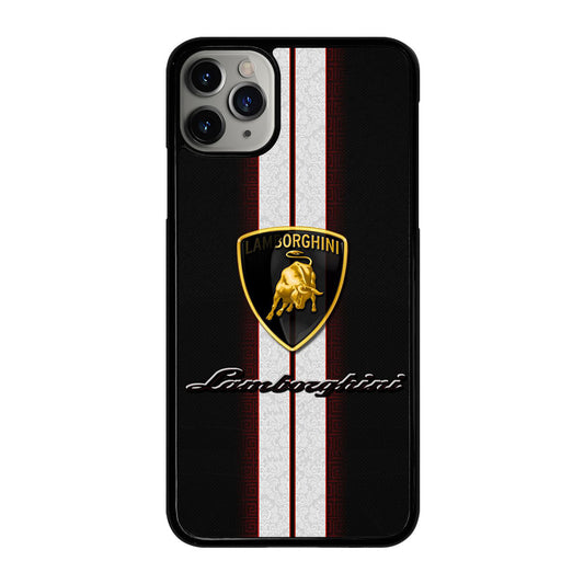 LAMBORGHINI WHITE STRIPE LOGO iPhone 11 Pro Max Case Cover