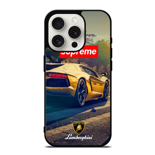 LAMBORGHINI YELLOW CAR iPhone 15 Pro Case Cover