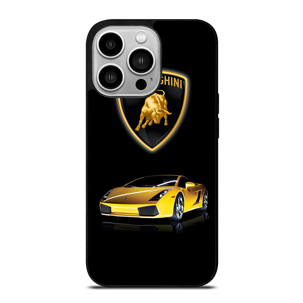 LAMBORGHINI YELLOW CAR LOGO iPhone 14 Pro Case Cover